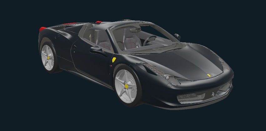 Illustrative Ferrari 458 Italia · Nero
